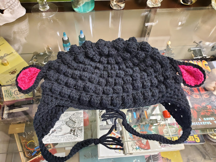 Black Sheep Ear Flap Hat