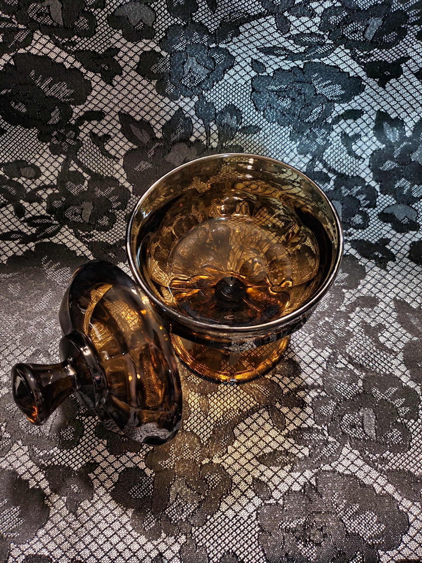 Vintage Viking Glass Candy Dish