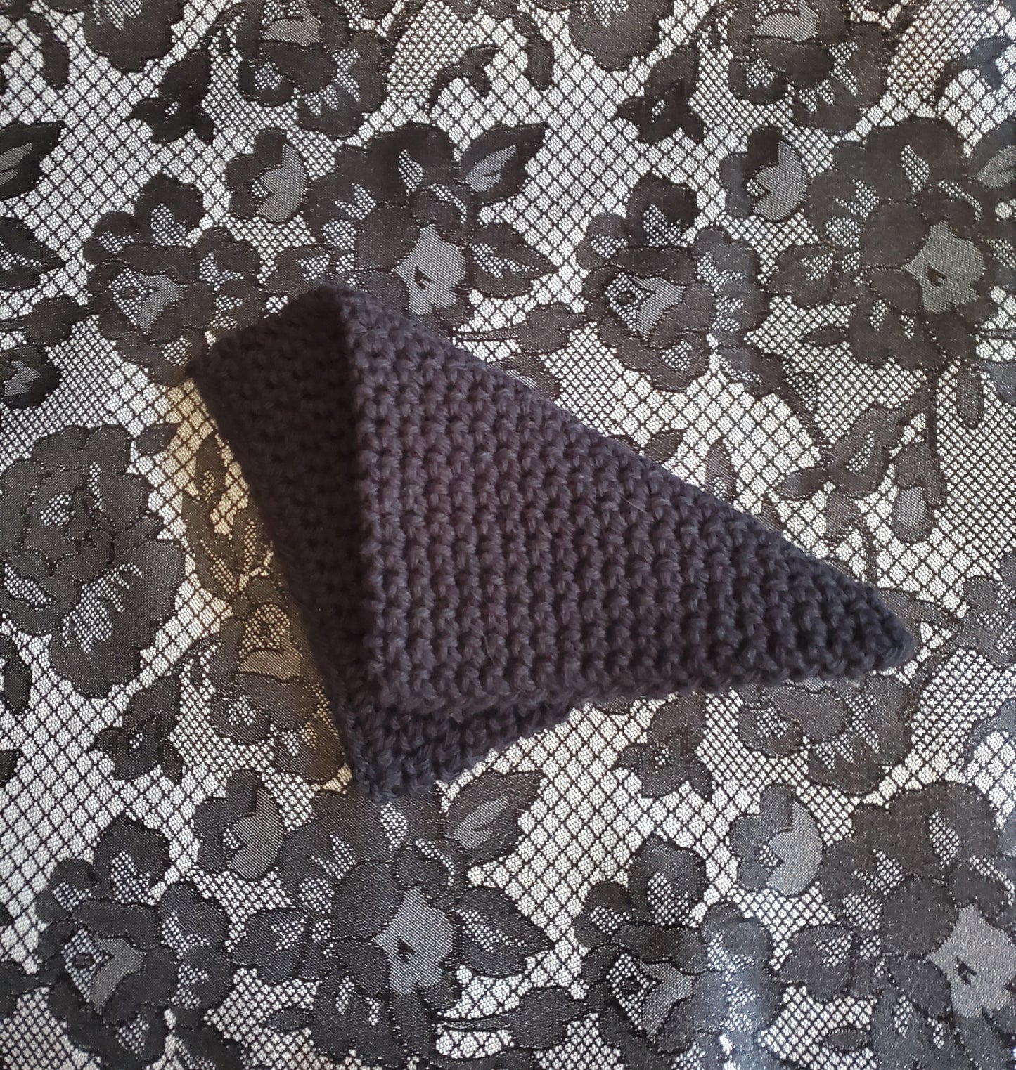 Black & Red Cotton Dish/Washcloth Set