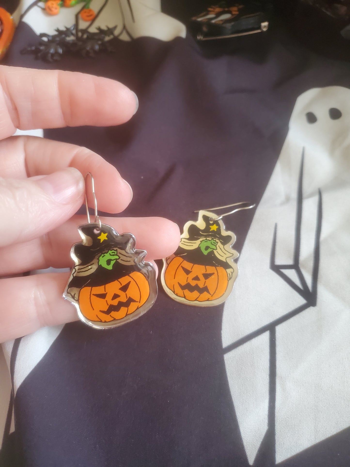 Vintage Witch Earrings