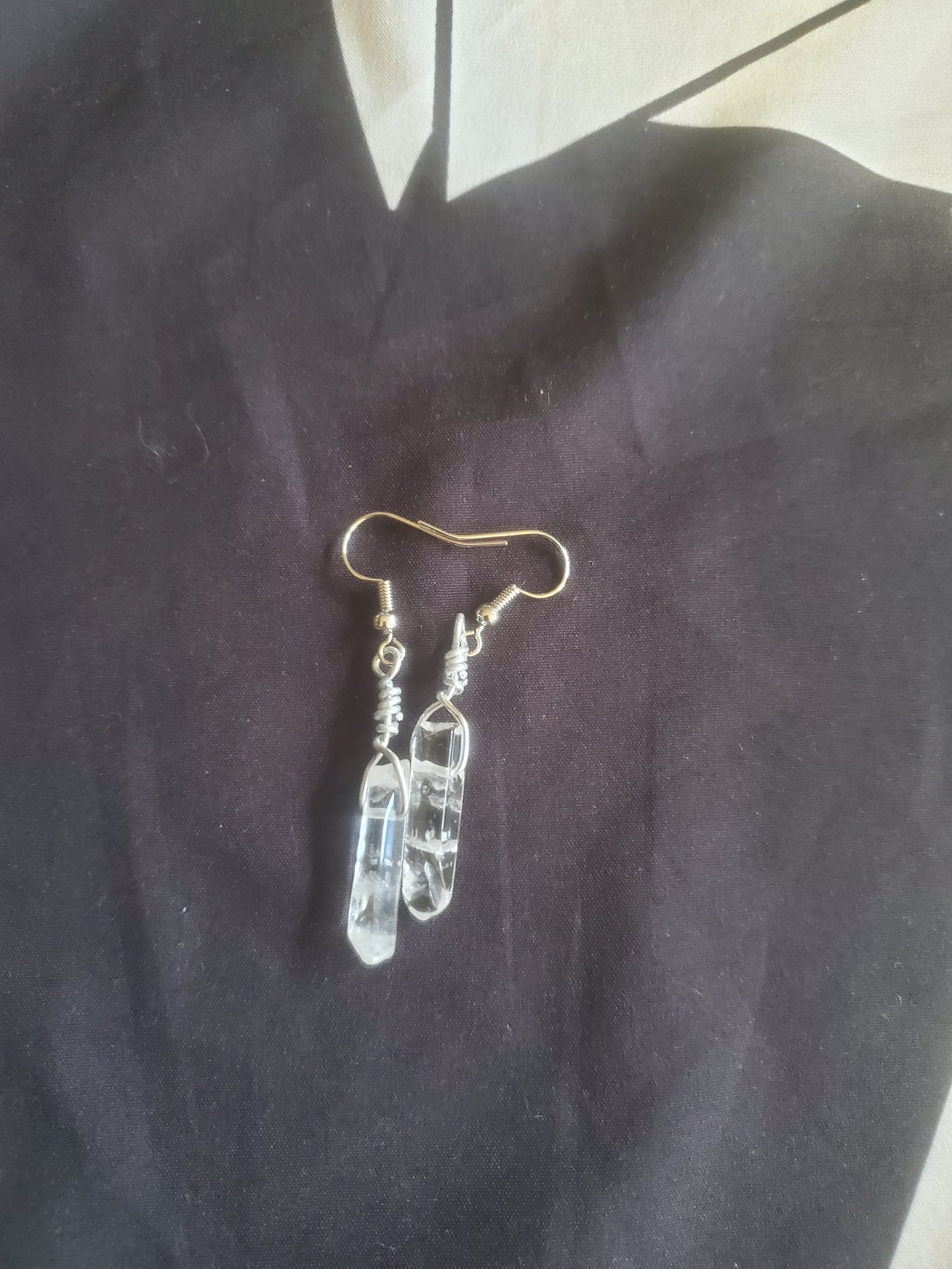 Quartz Crystal Earrings