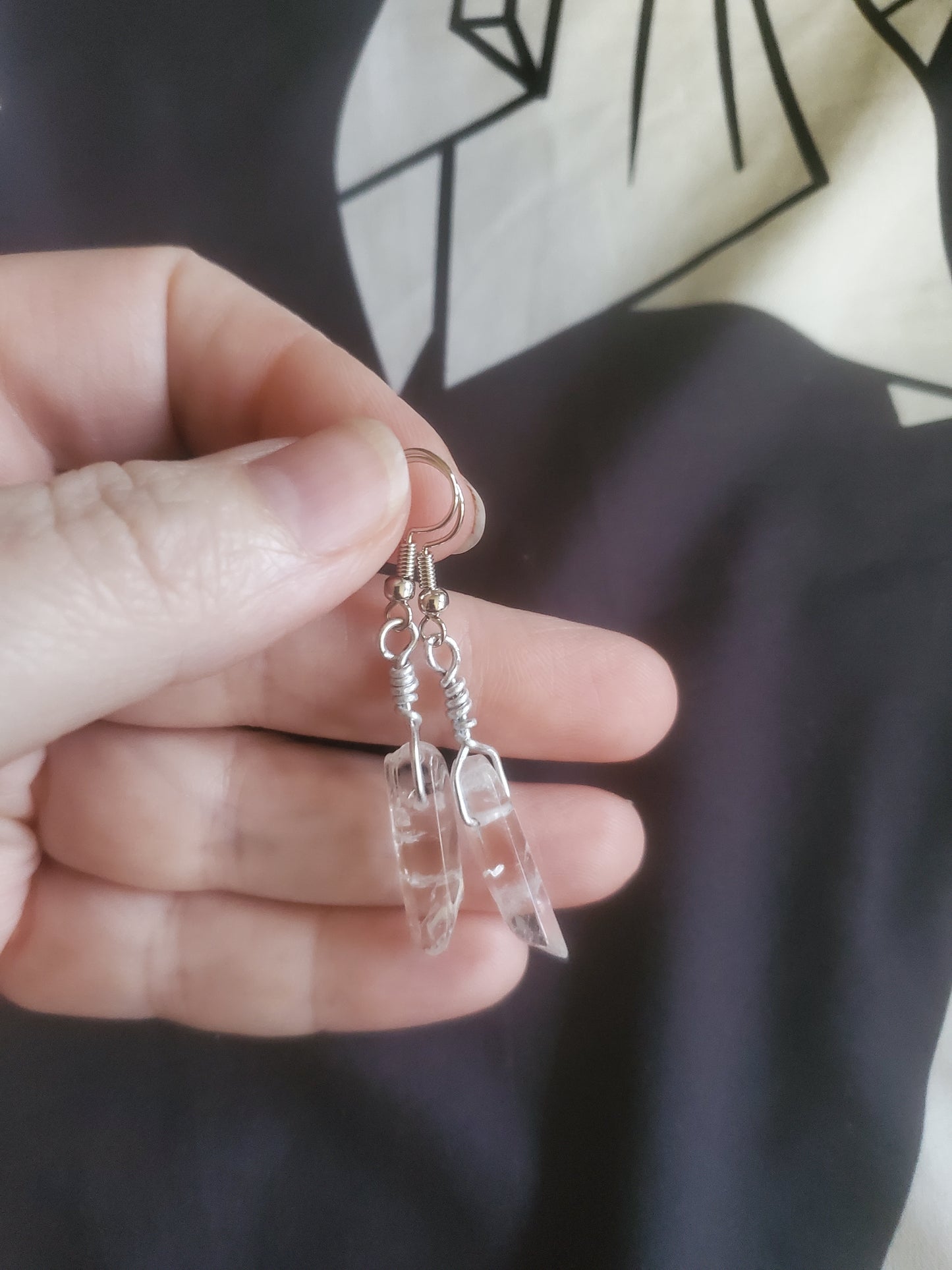 Quartz Crystal Earrings