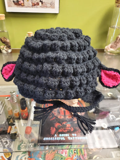 Black Sheep Ear Flap Hat