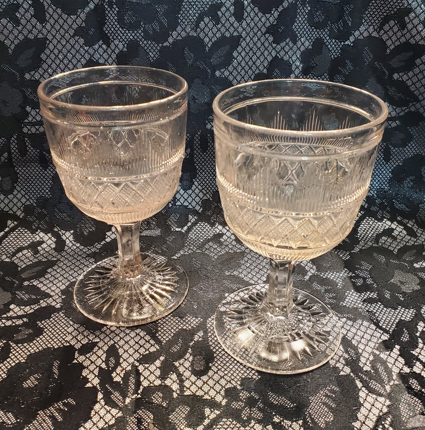 Antique 1860s Water Goblets