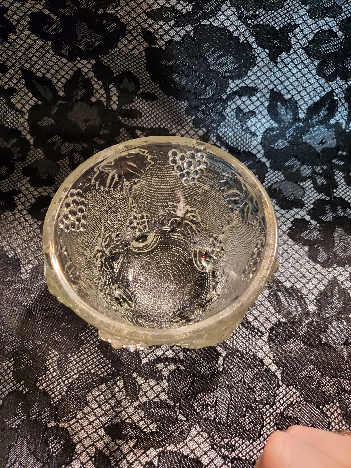 1950s Pressed Glass Candy Dish