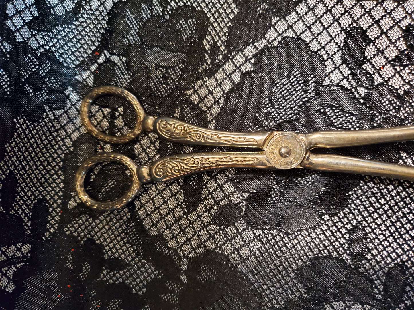 1950s Silver Plated Serving Tongs