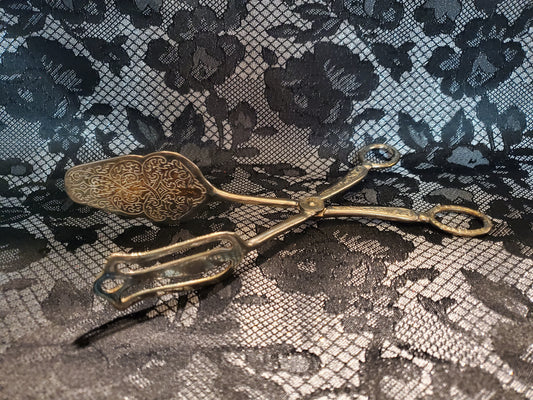 1950s Silver Plated Serving Tongs