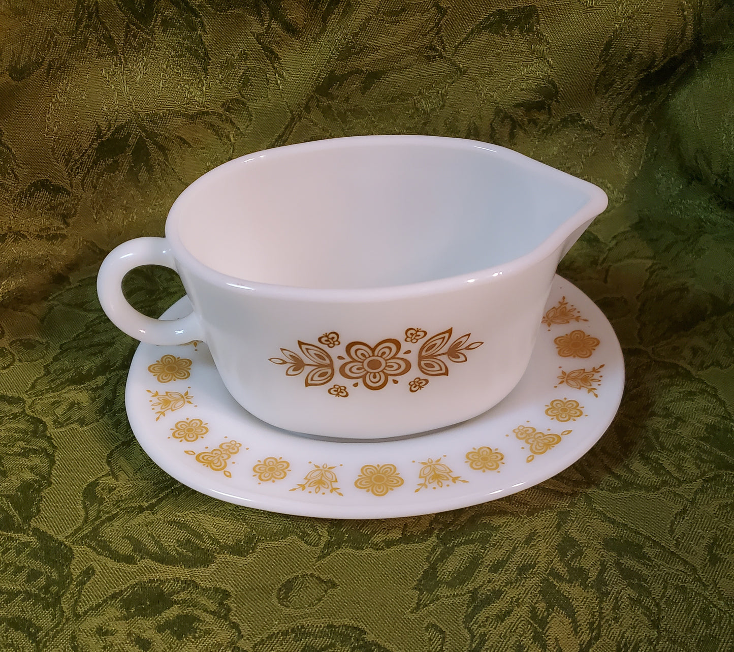 Vintage Gravy Boat & Saucer