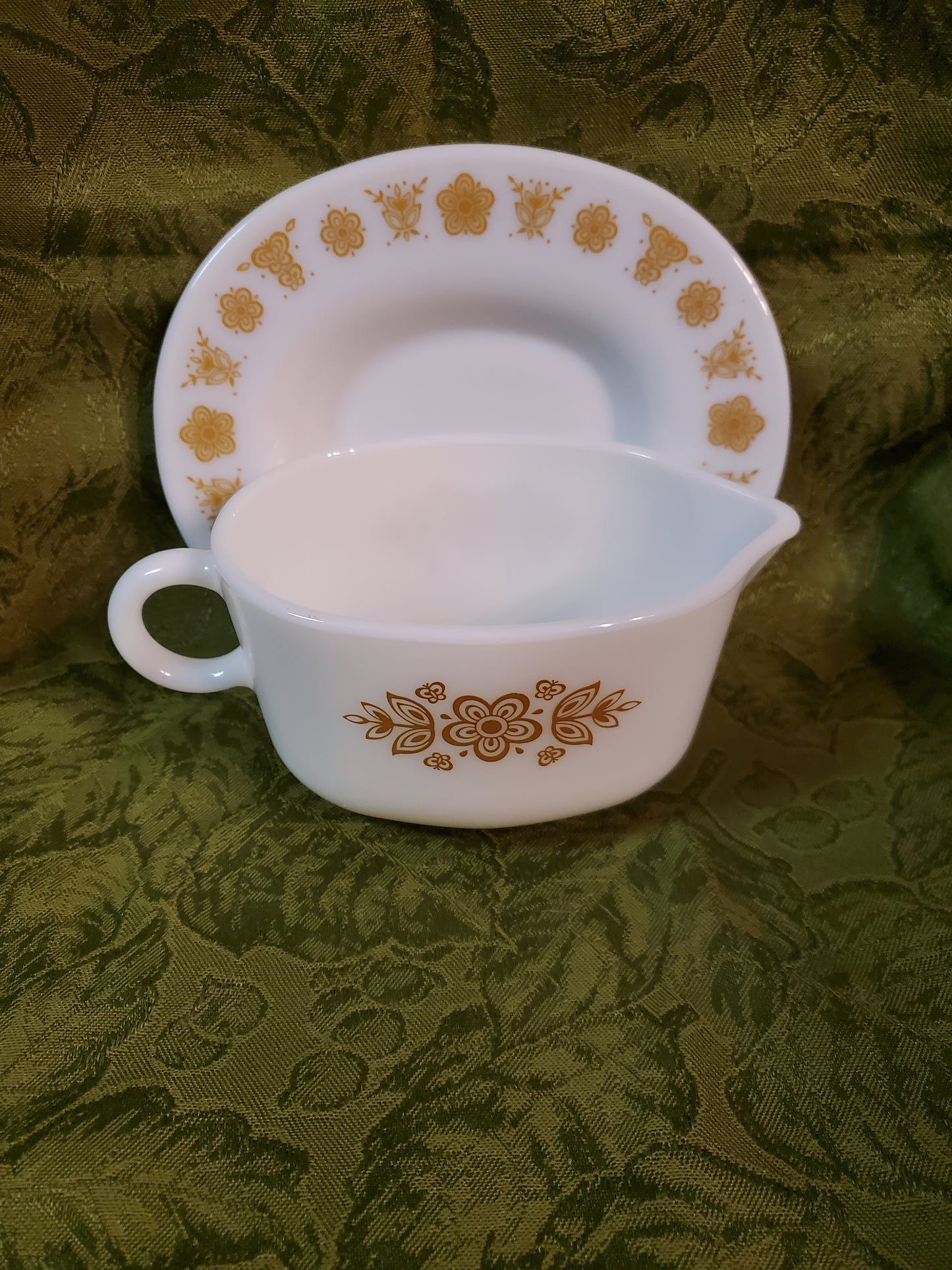 Vintage Gravy Boat & Saucer