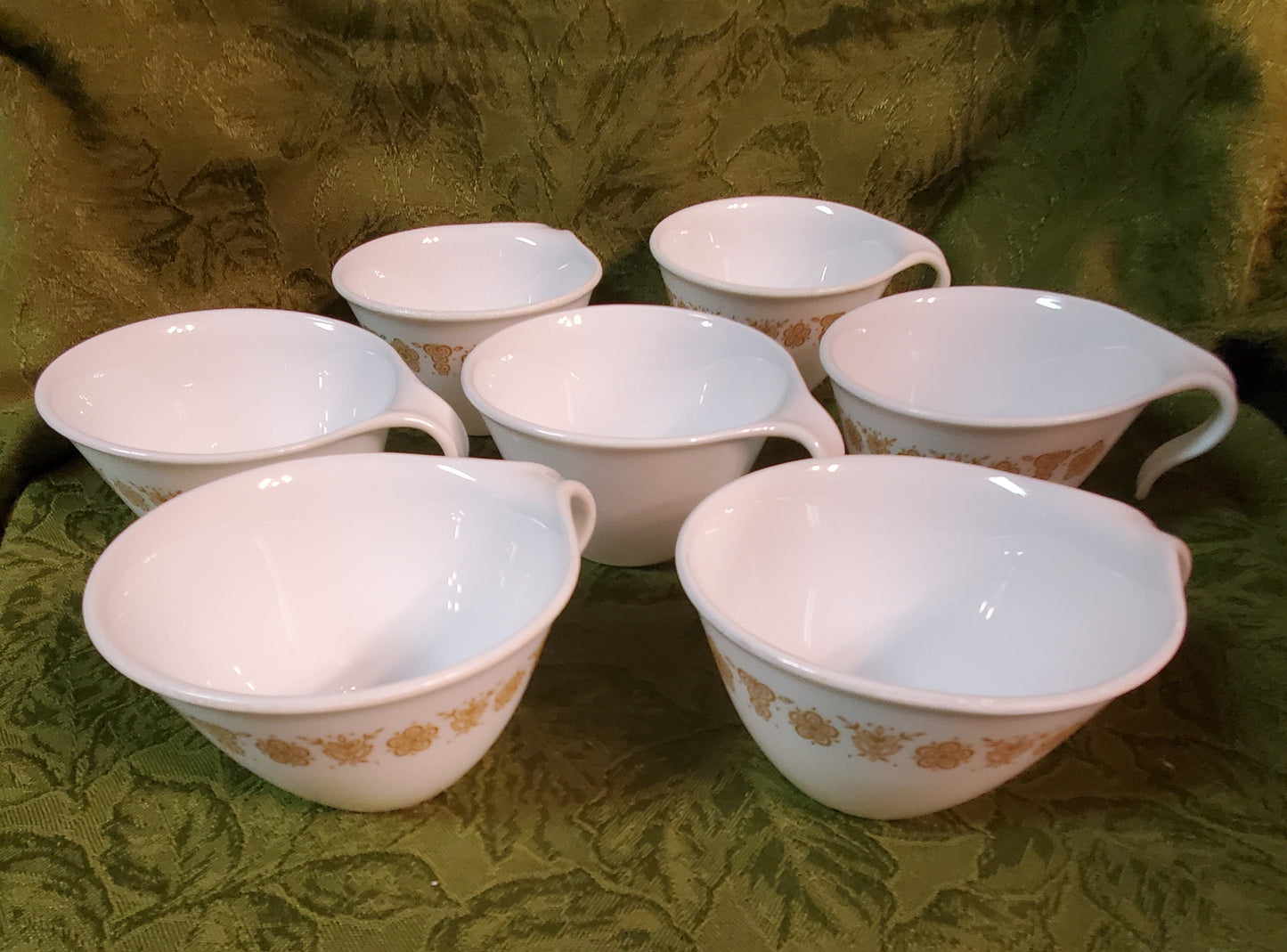 Vintage Butterfly Gold Stacking Cups