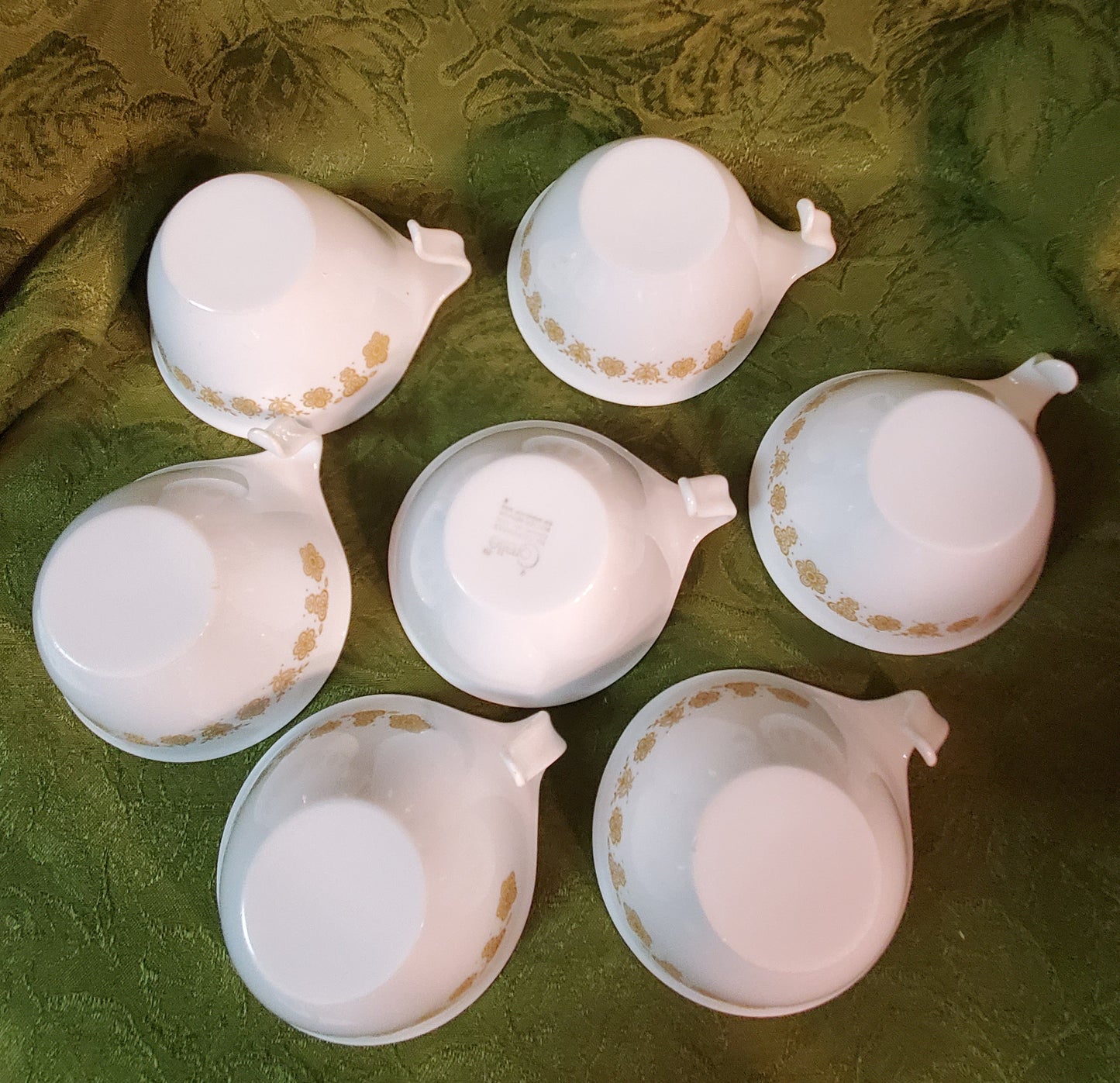 Vintage Butterfly Gold Stacking Cups