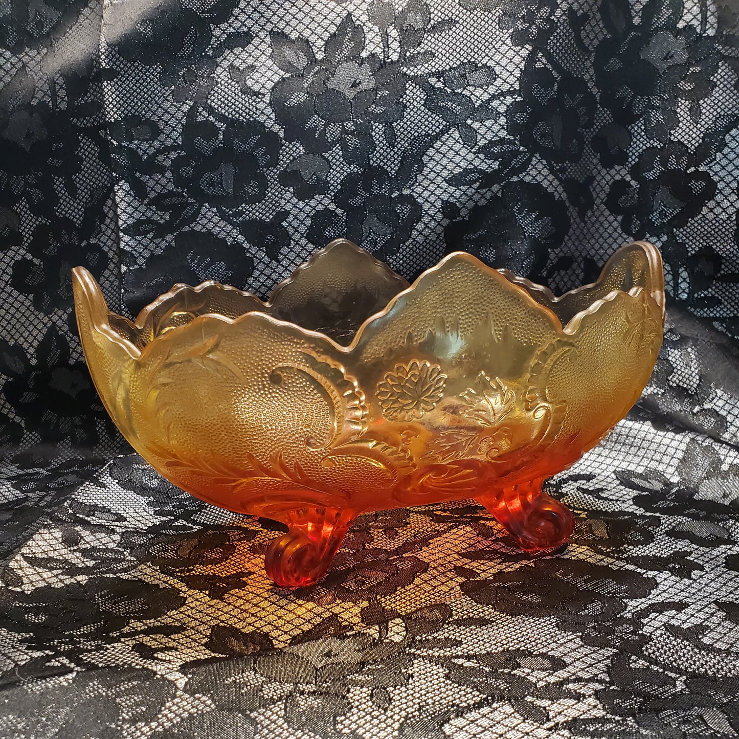 Beautiful Vintage Footed Bowl