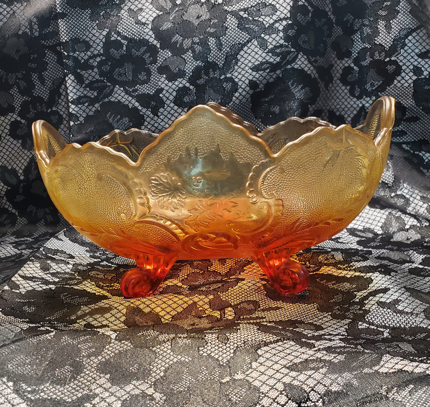 Beautiful Vintage Footed Bowl