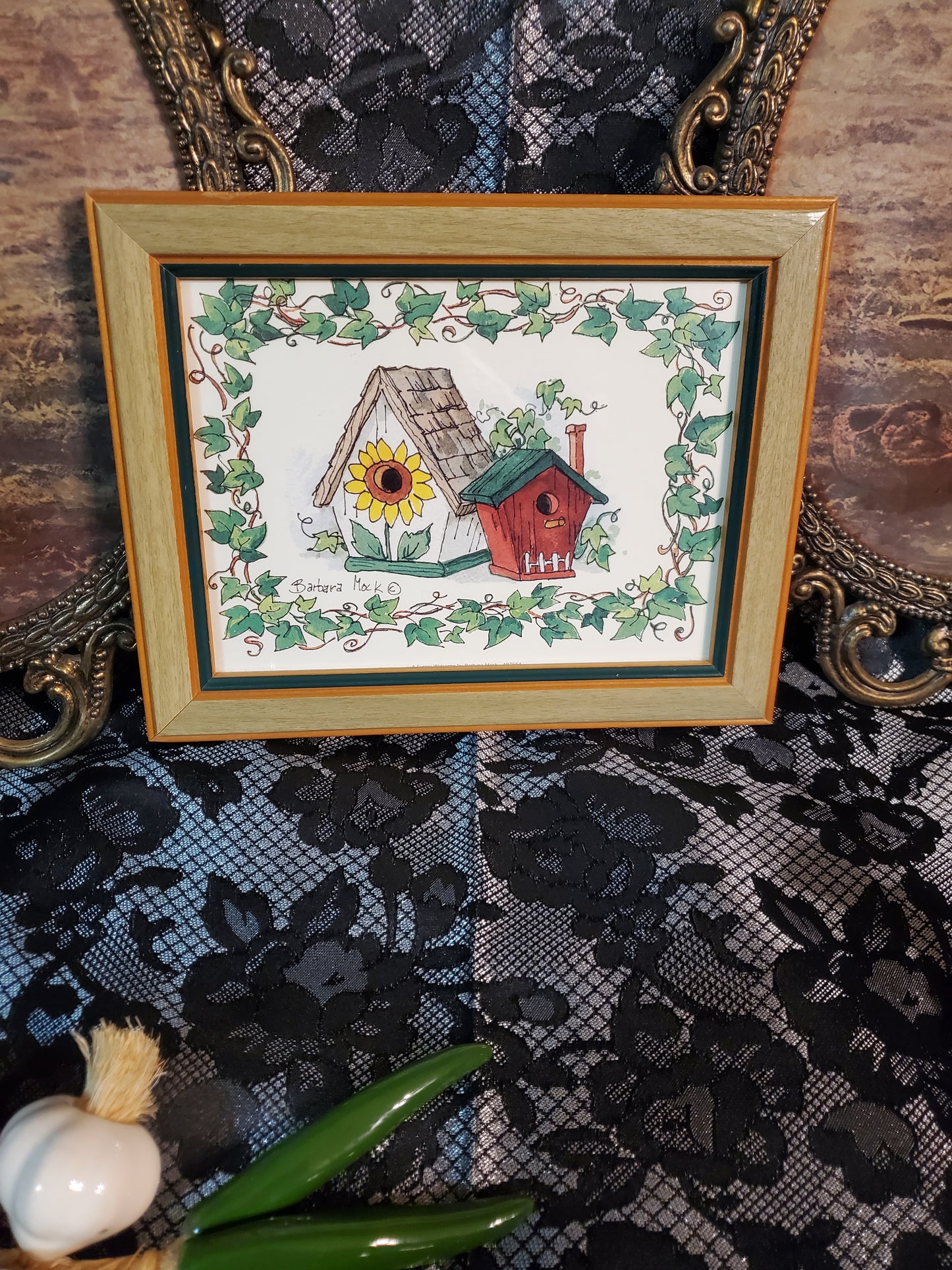 Framed Birdhouse Print