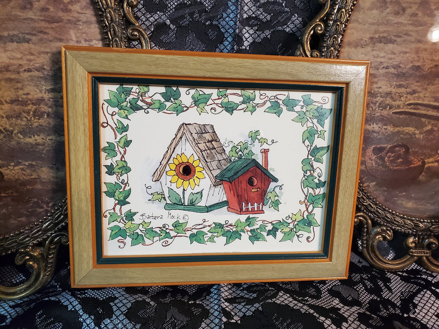 Framed Birdhouse Print