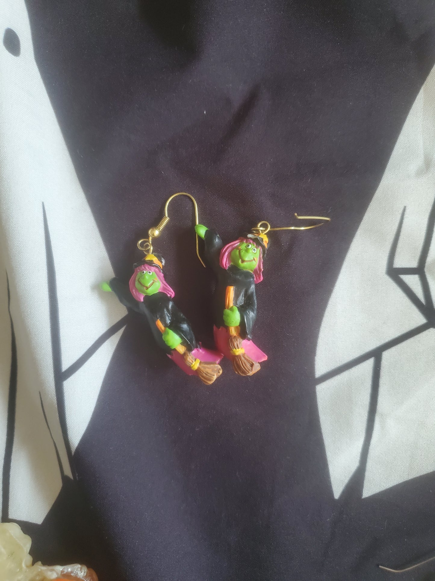 Vintage Witch Earrings