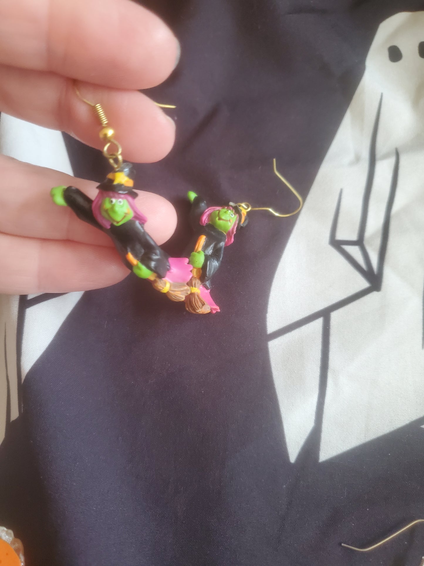 Vintage Witch Earrings