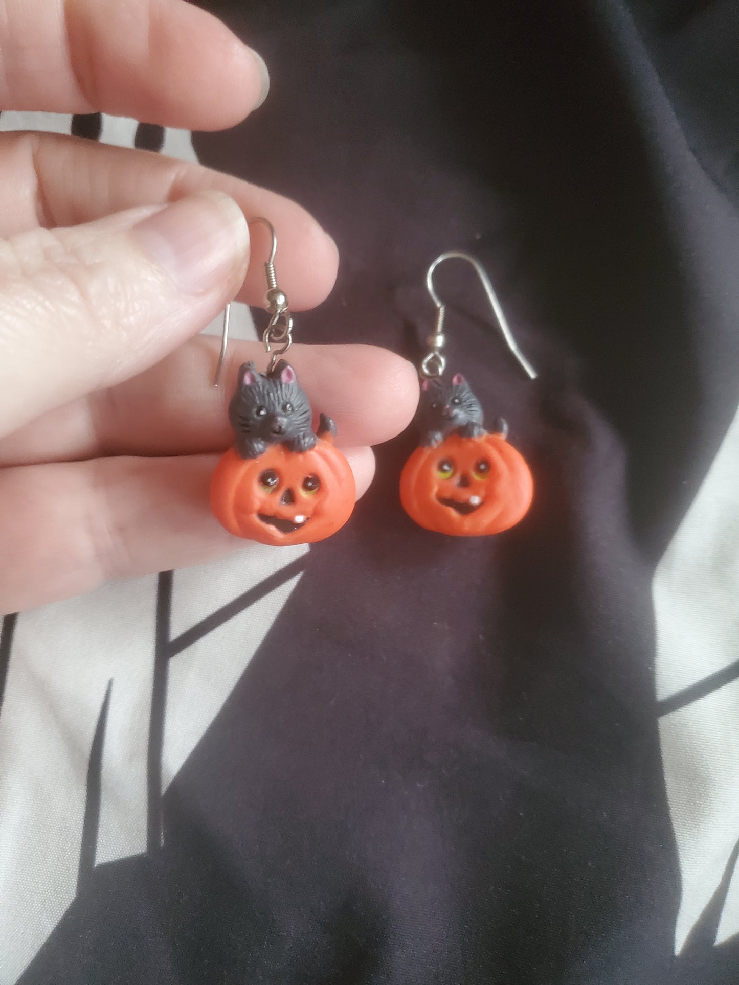 Black Cat Earrings